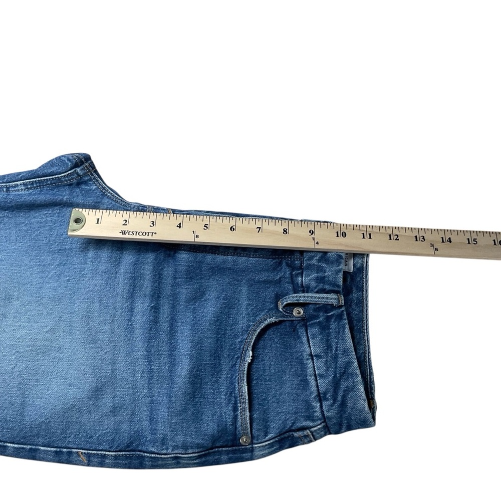 Good American Women's Indigo High Rise Straight Leg Button Fly Jeans Size 6 - Picture 11 of 13